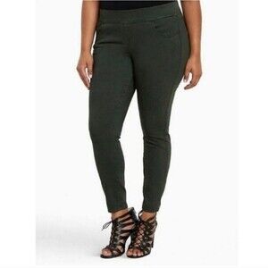 Torrid Pull On Jegging Jeans Olive Green sz 1R (14/16)